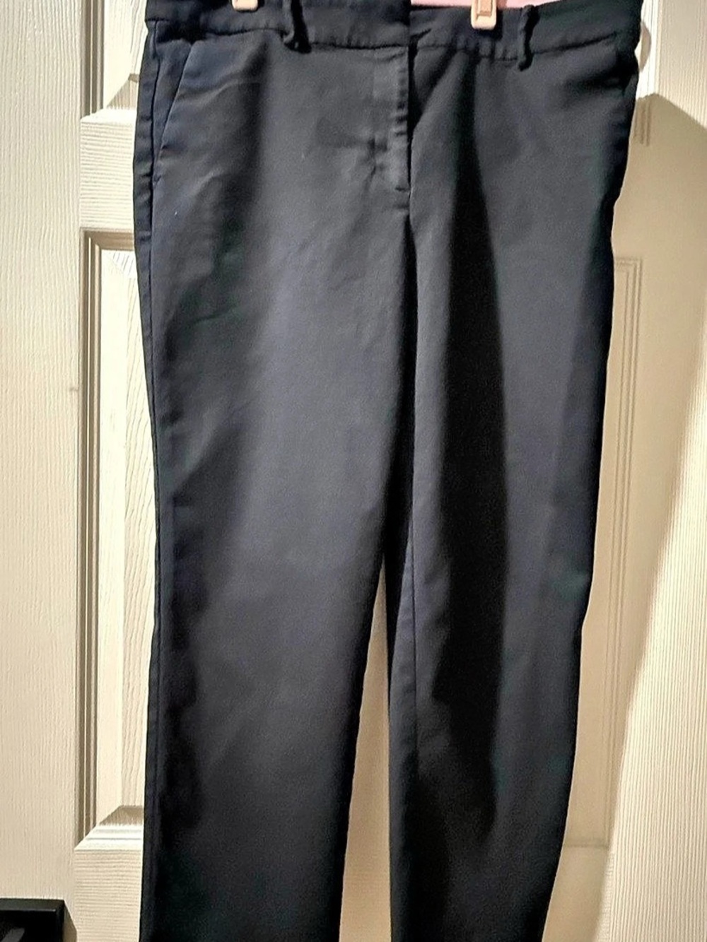 LOFT Straight Leg Pants in Black Size 12 Petite Like New